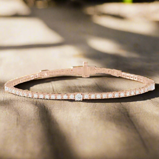 lab grown diamond tennis bracelet - 1.75 carat, diamond bracelet - J Hollywood Designs