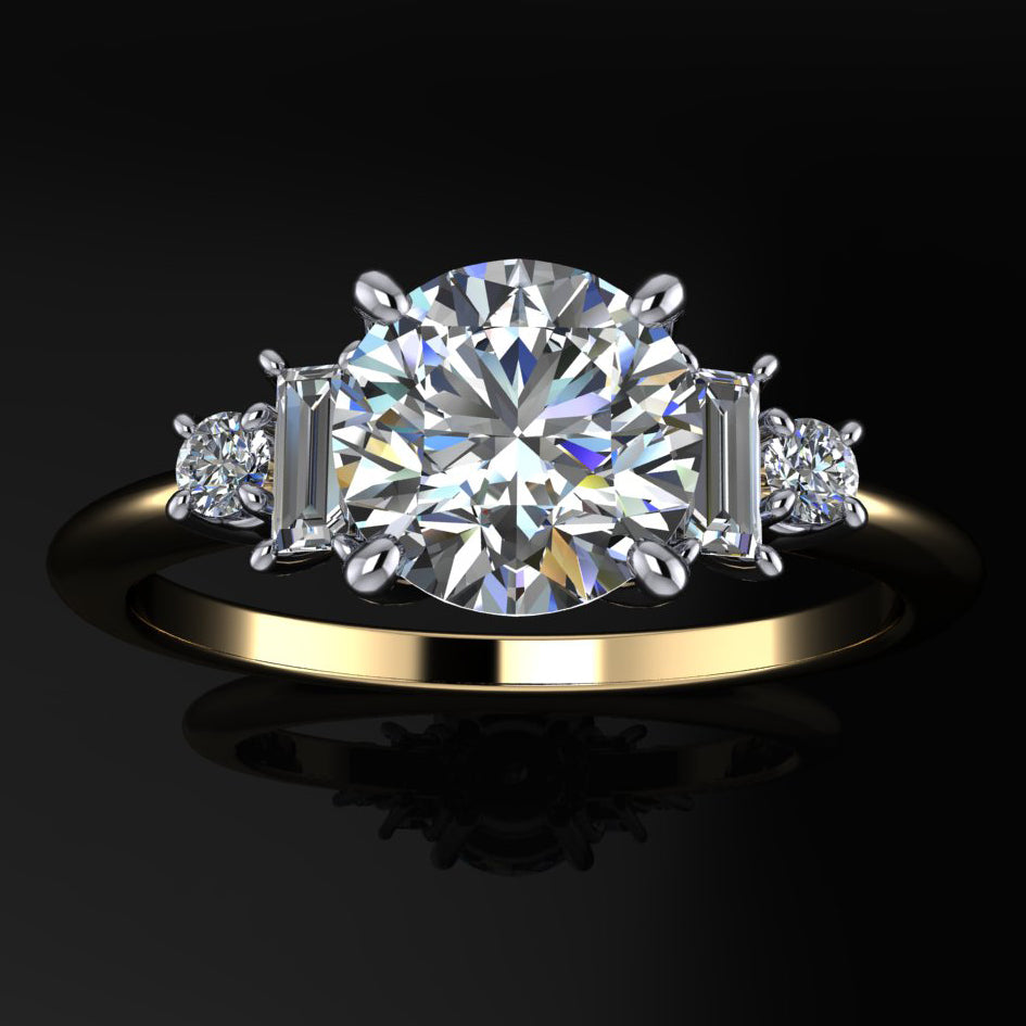 Round Gillian Ring Top View