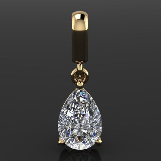 Pear shaped Shiya pendant straight