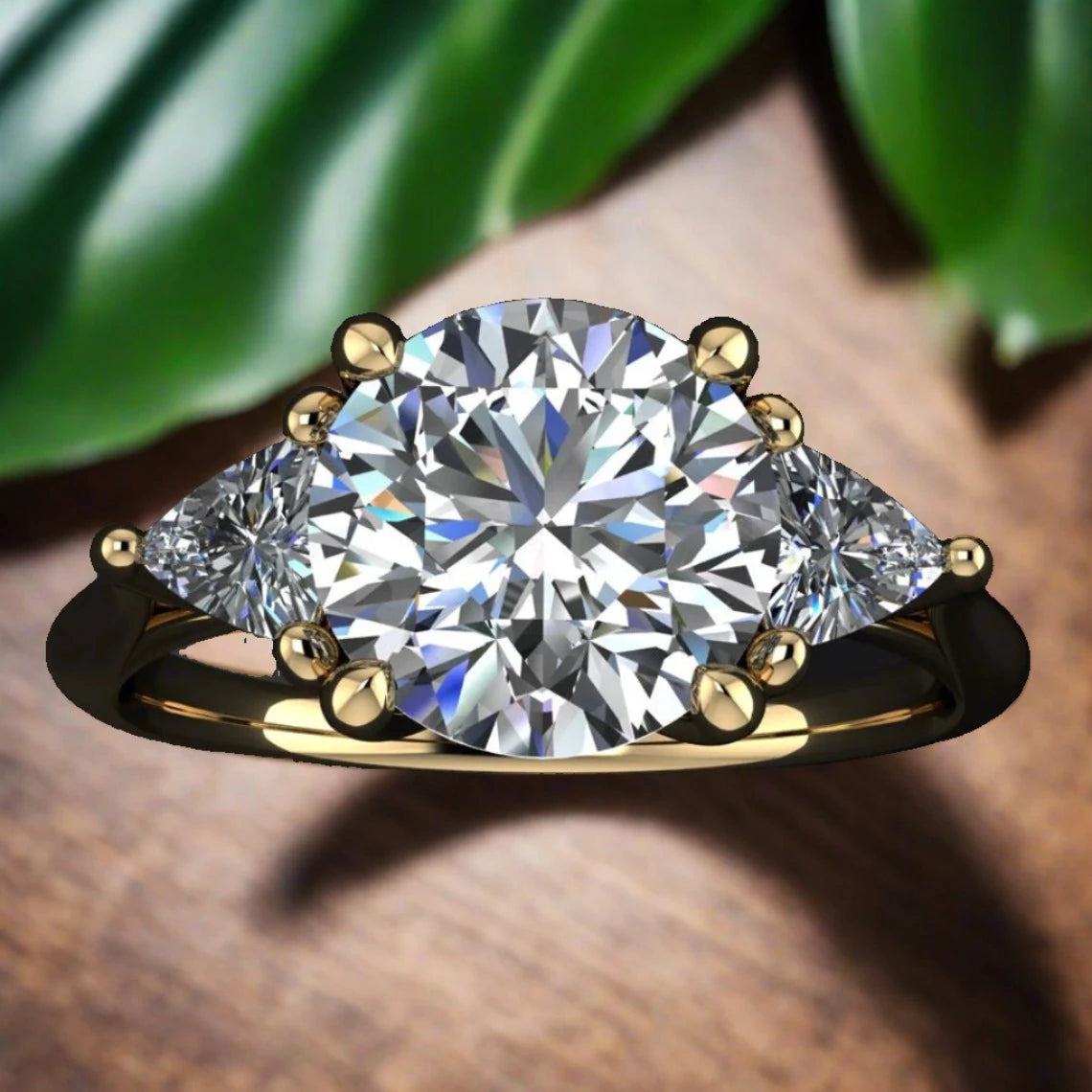 amelie ring carat round NEO moissanite engagement ring