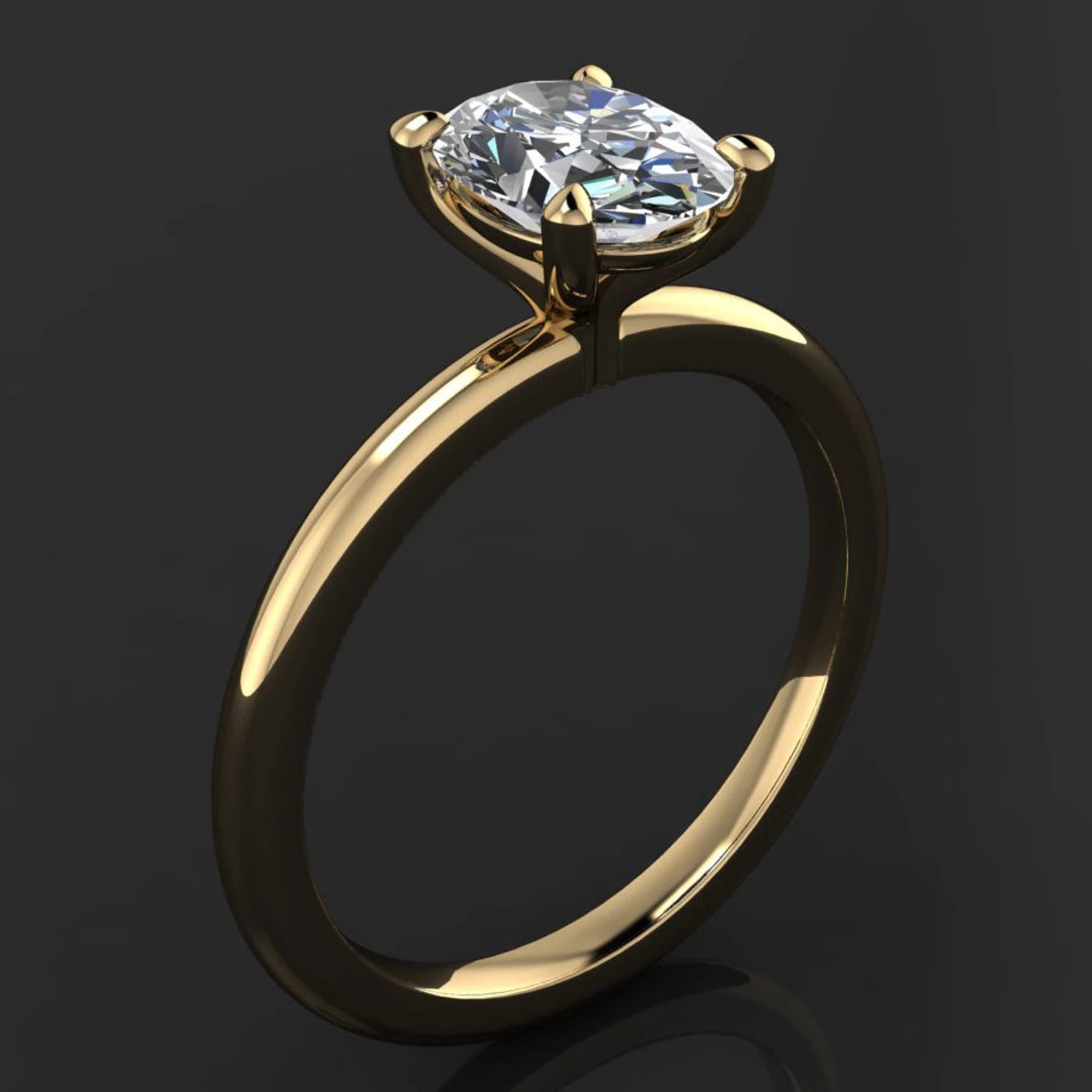 naked shay ring – 1.5 carat lab grown diamond engagement ring - J Hollywood Designs