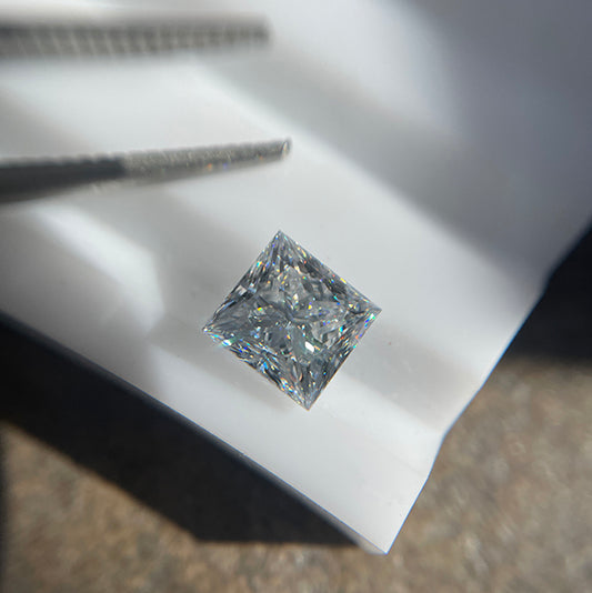 princess cut lab grown diamond