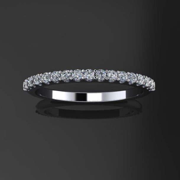 .25 total carat diamond band - top view