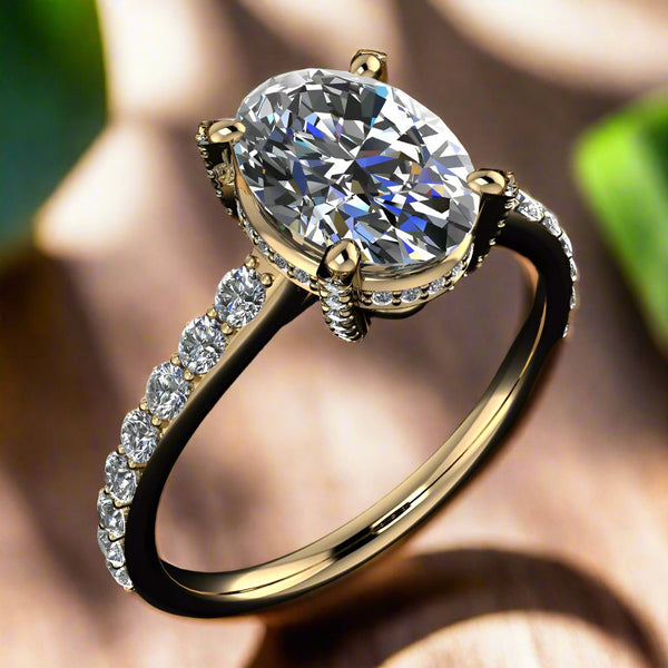 モイサナイト シルバーリング 0.96カラットMoissanite Ring 10.5x7.5OvalMaKaylaA_grande.