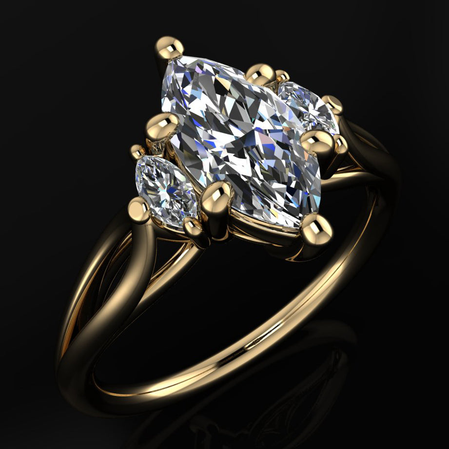 Annabelle Marquise Ring Angle