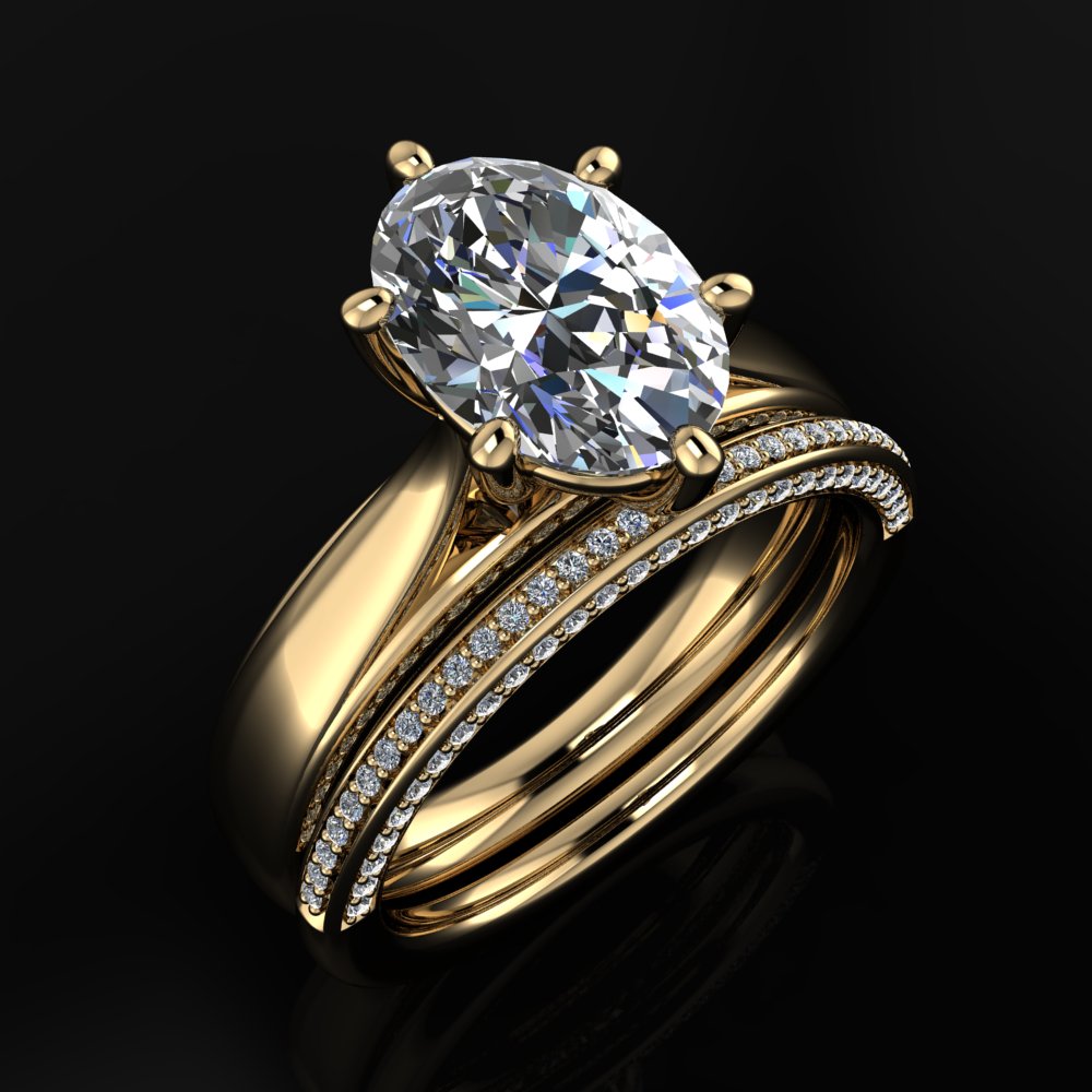 peyton ring – oval lab grown diamond engagement ring, oval engagement ring, handmade jewelry - J Hollywood Designs