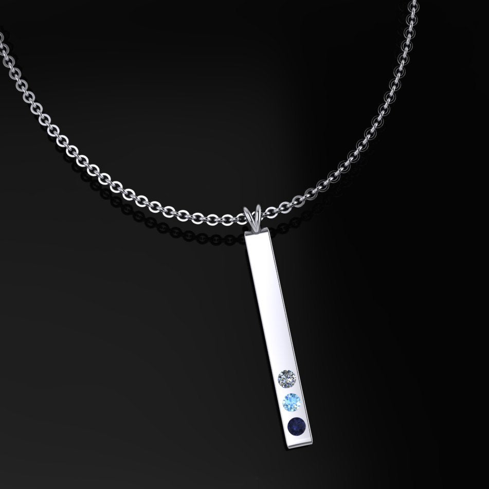 Mother's Day Birthstone Pendant - Custom Birthstone Necklace - Modern Mother's Day Gift