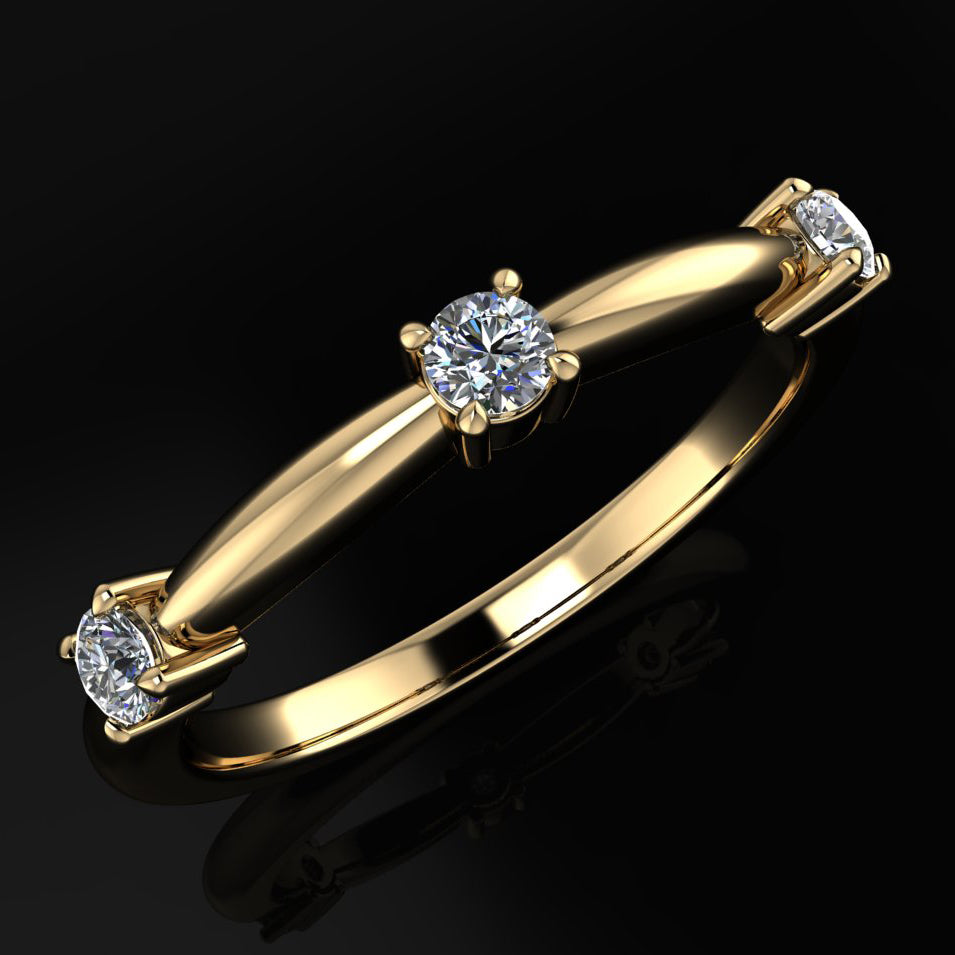 sadie ring - diamond wedding band, stacking band, stacking ring - J Hollywood Designs