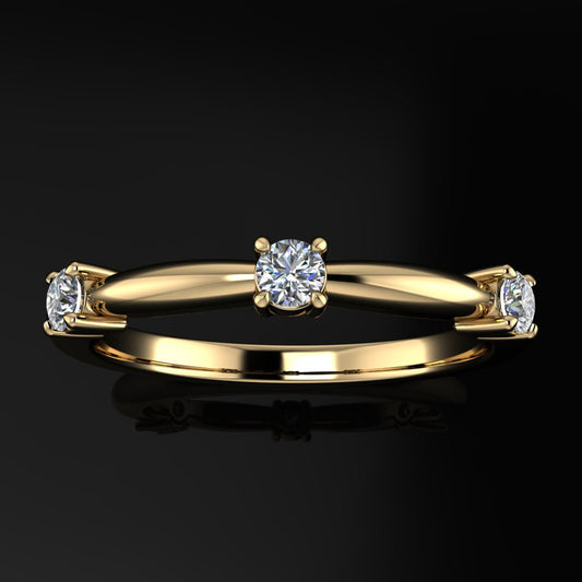 sadie ring - diamond wedding band, stacking band, stacking ring - J Hollywood Designs
