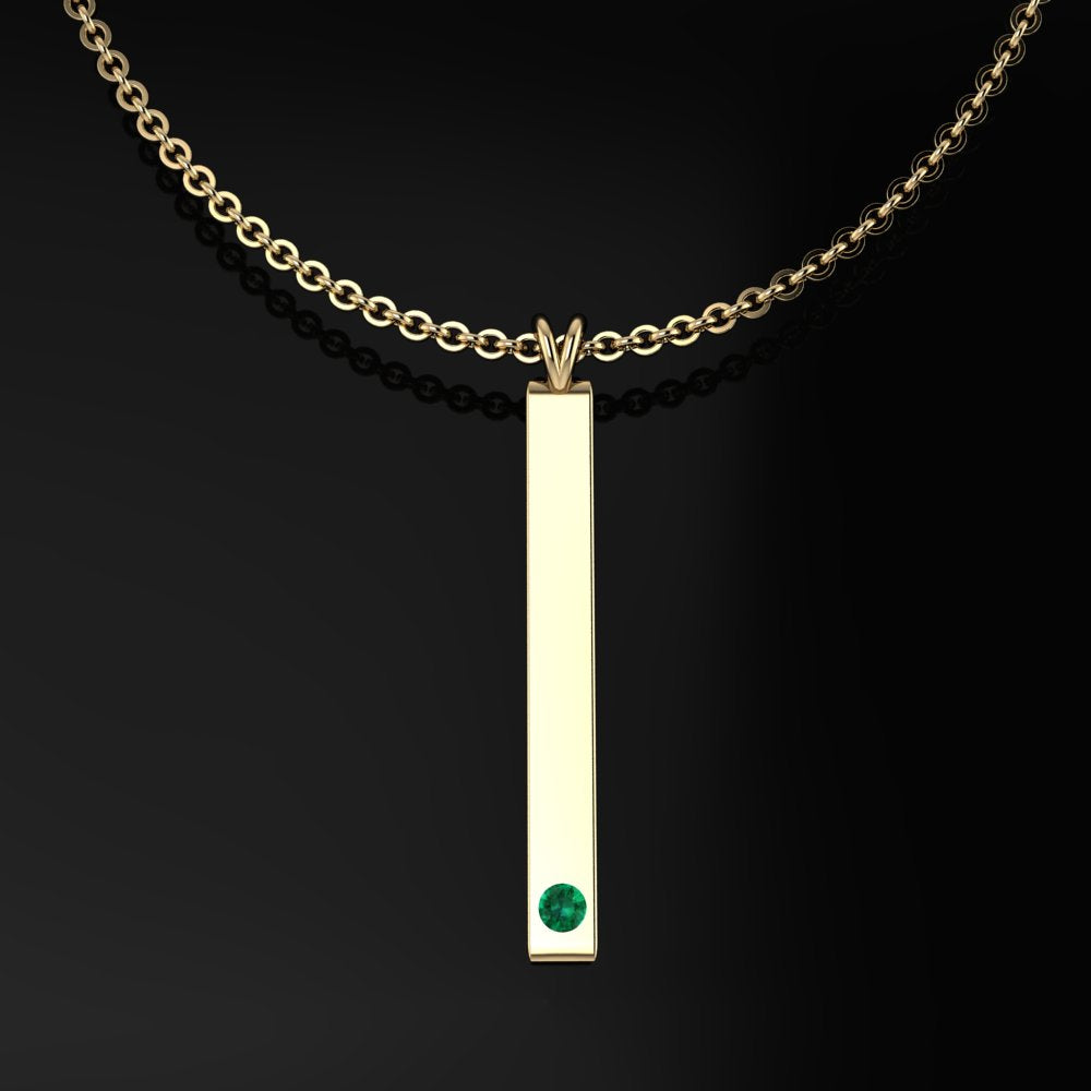 Mother's Day Birthstone Pendant - Custom Birthstone Necklace - Modern Mother's Day Gift