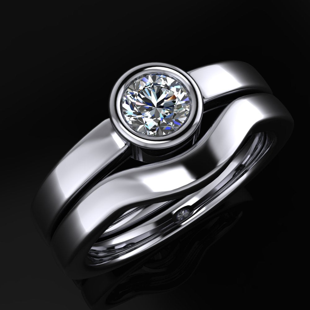 Regina Danni Ring Set - 3 Ring Wedding Set