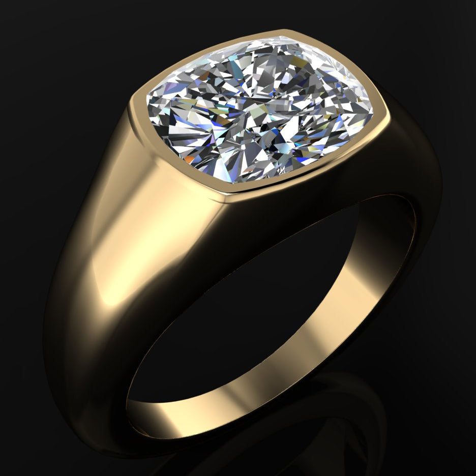 miley ring - east west cushion lab diamond engagement ring, miley cyrus inspired engagement ring