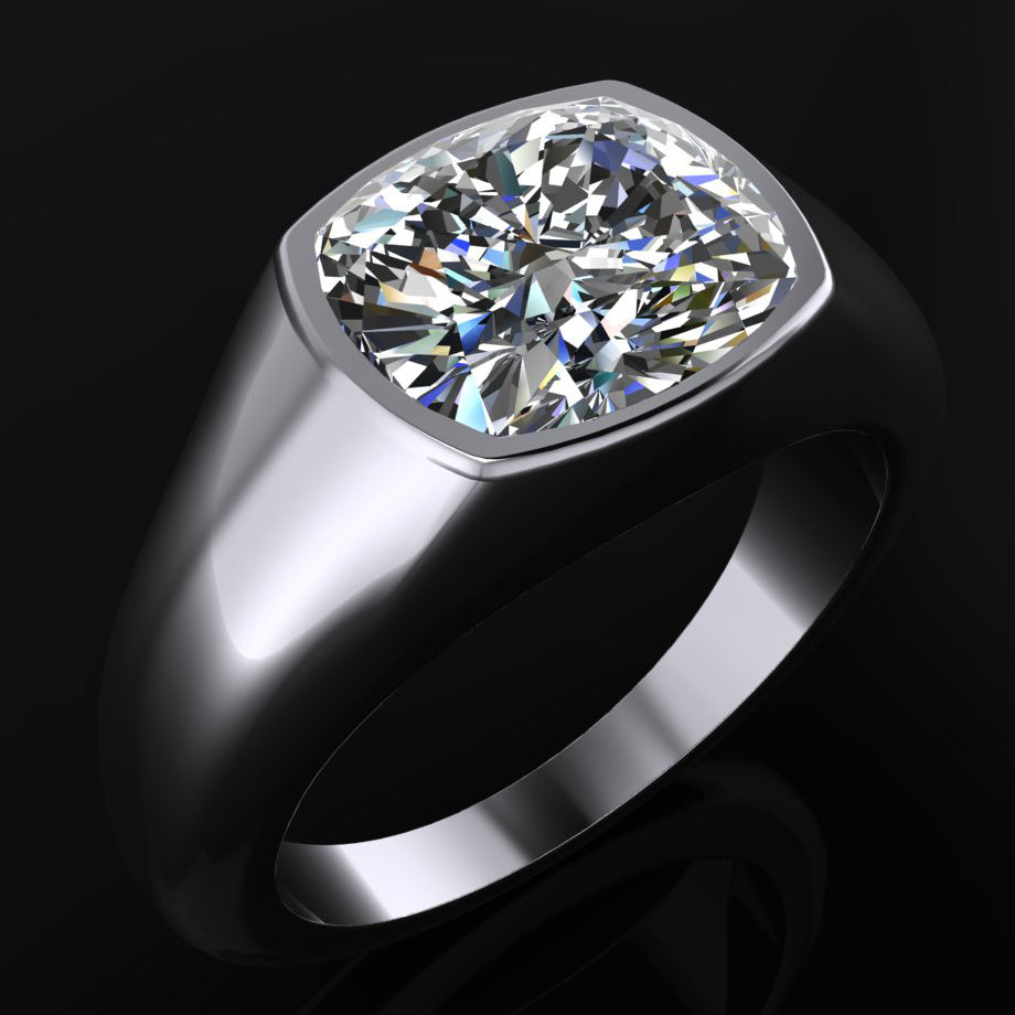 miley ring - east west cushion lab diamond engagement ring, miley cyrus inspired engagement ring