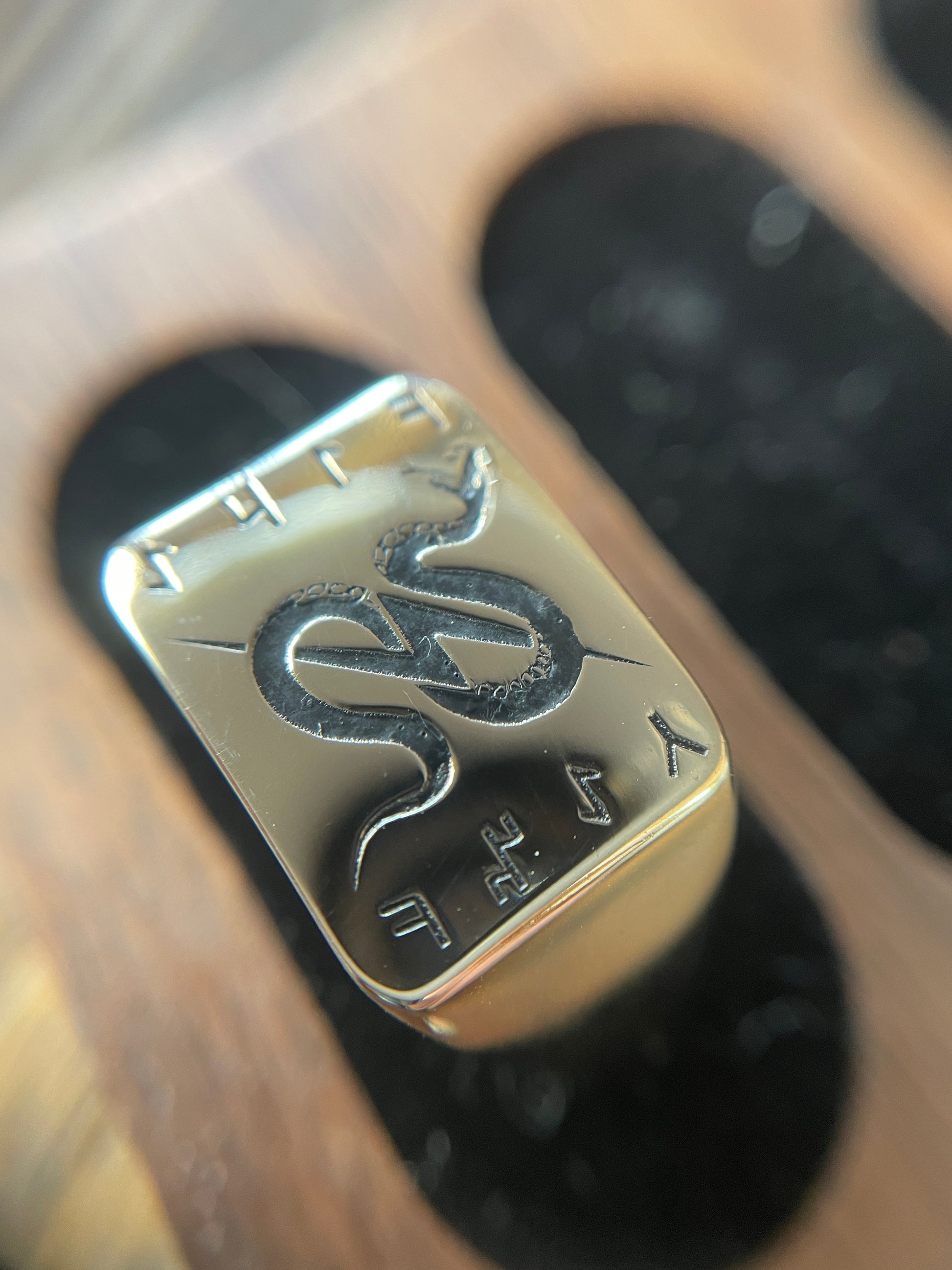 signet ring - 14k gold or platinum men's signet band - engravable - J Hollywood Designs
