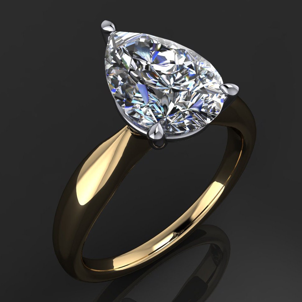 Private Listing for Christian - 3 Carat Pear Shaped Moissanite