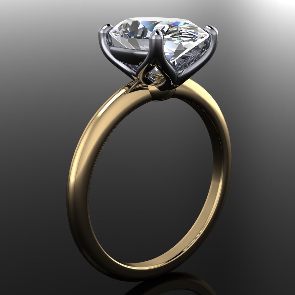 natalie ring - 3 carat oval lab grown diamond engagement ring - solitaire engagement ring