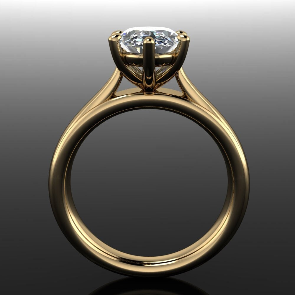 peyton ring – oval lab grown diamond engagement ring, oval engagement ring, handmade jewelry
