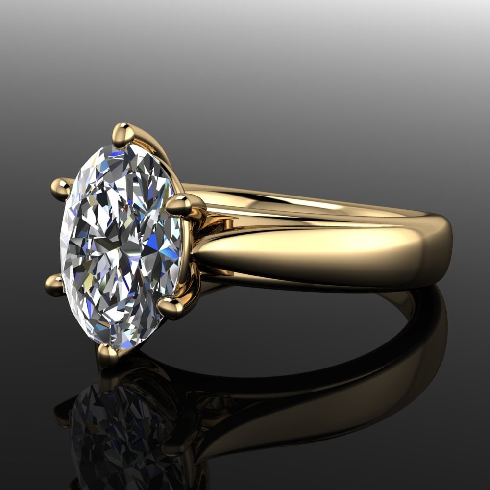 peyton ring – oval lab grown diamond engagement ring, oval engagement ring, handmade jewelry