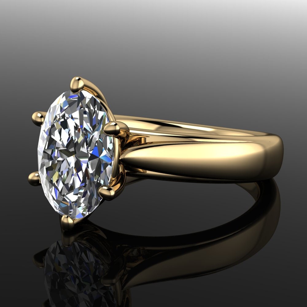 peyton ring – oval lab grown diamond engagement ring, oval engagement ring, handmade jewelry