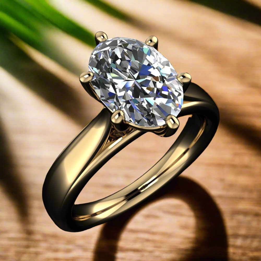 peyton ring – oval lab grown diamond engagement ring, oval engagement ring, handmade jewelry