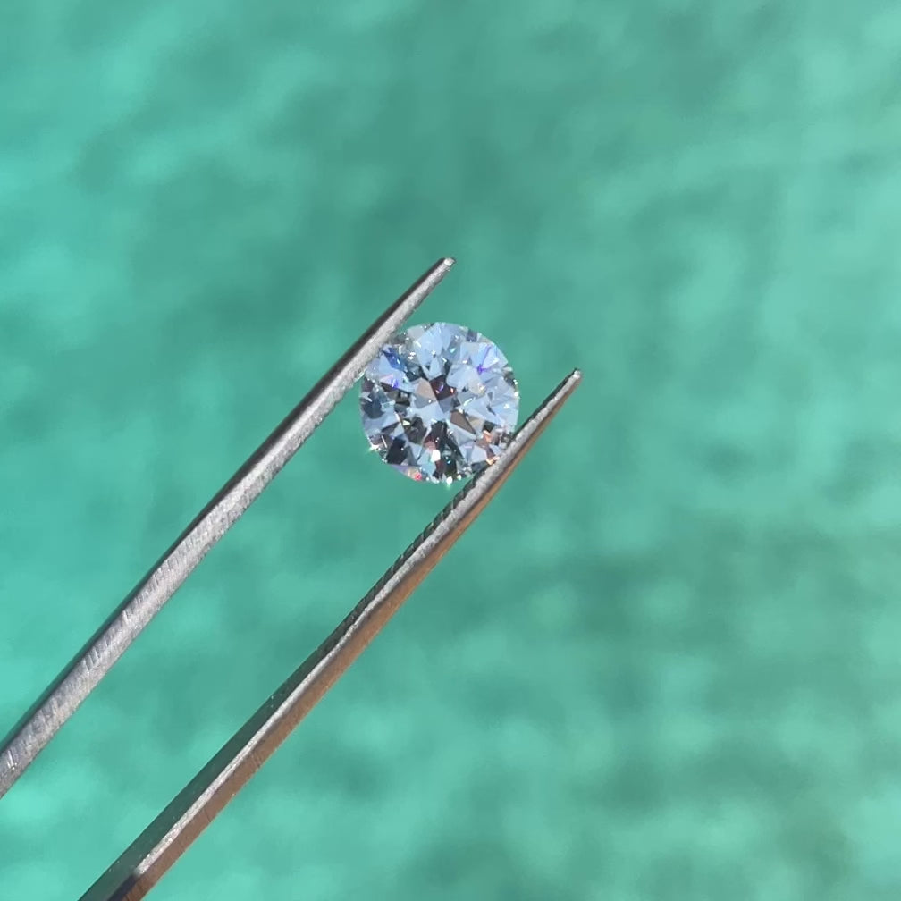 loose round moissanite video