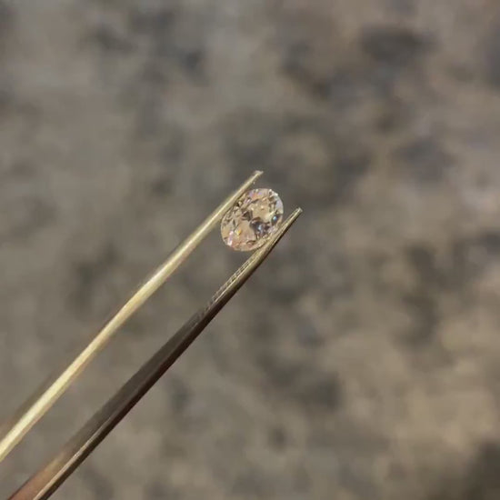 2.5 carat oval lab created diamond engagement ring, ivy design, nature and floral inspired, secret garden, oval lab grown diamond, fern ring