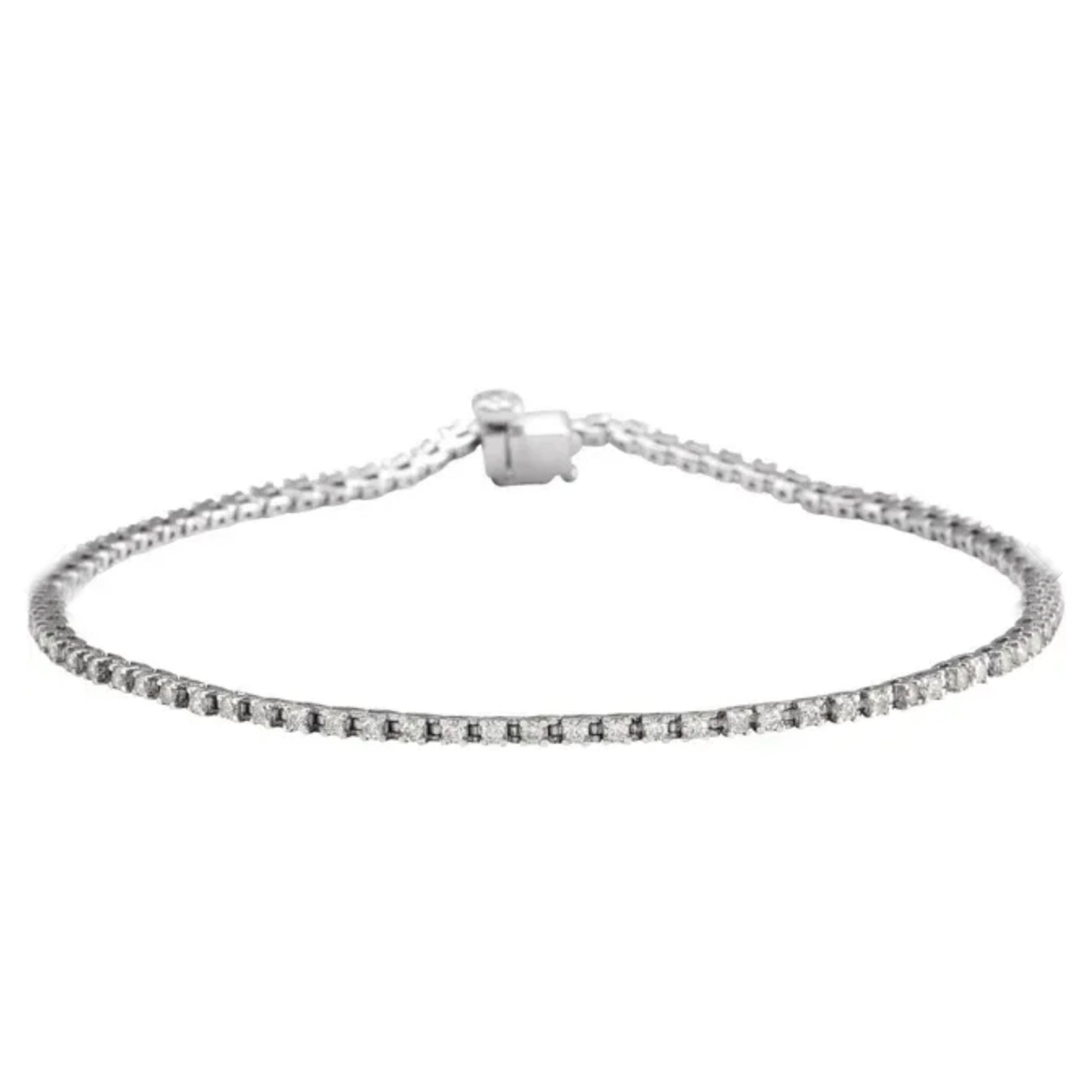 1 carat tennis bracelet white gold