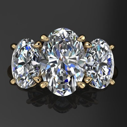 12x8mm oval eden top view