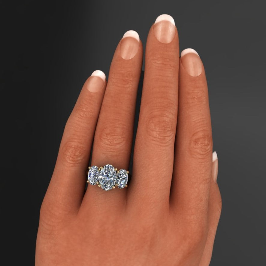 12x8mm oval eden hand model view