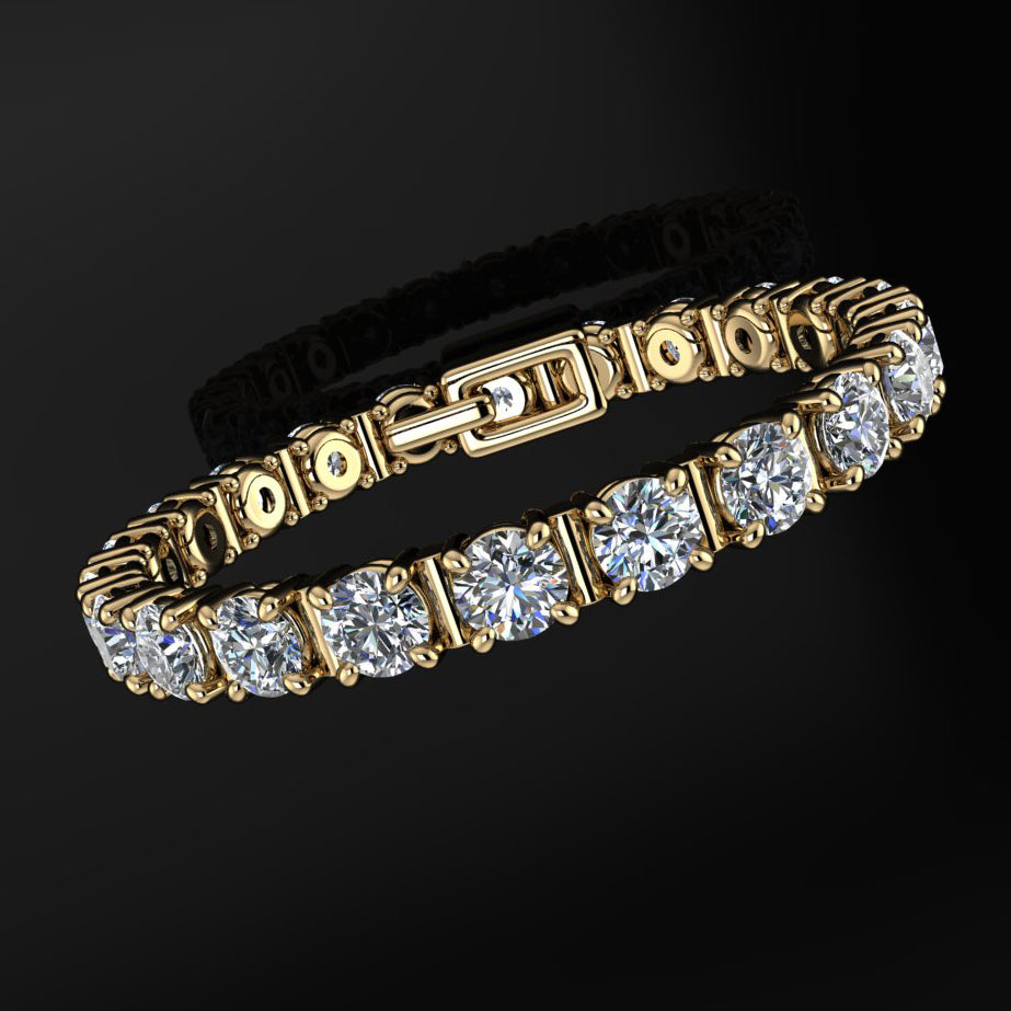 diamond tennis bracelet - 3.5 carat, genuine diamond bracelet - J Hollywood Designs