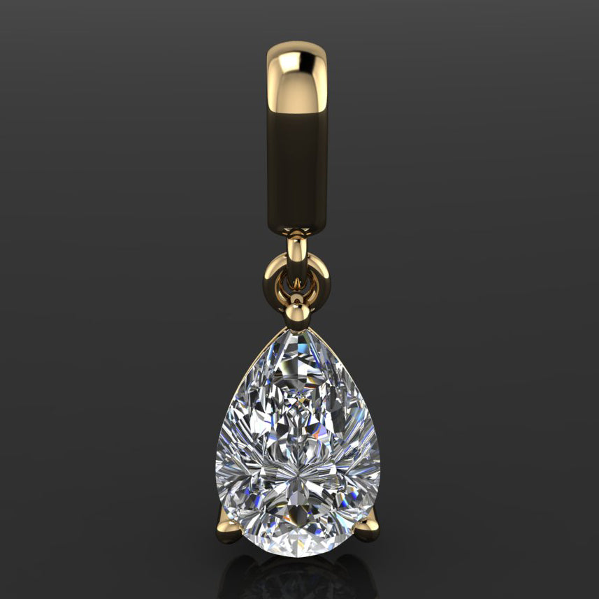 Pear shaped Shiya pendant straight