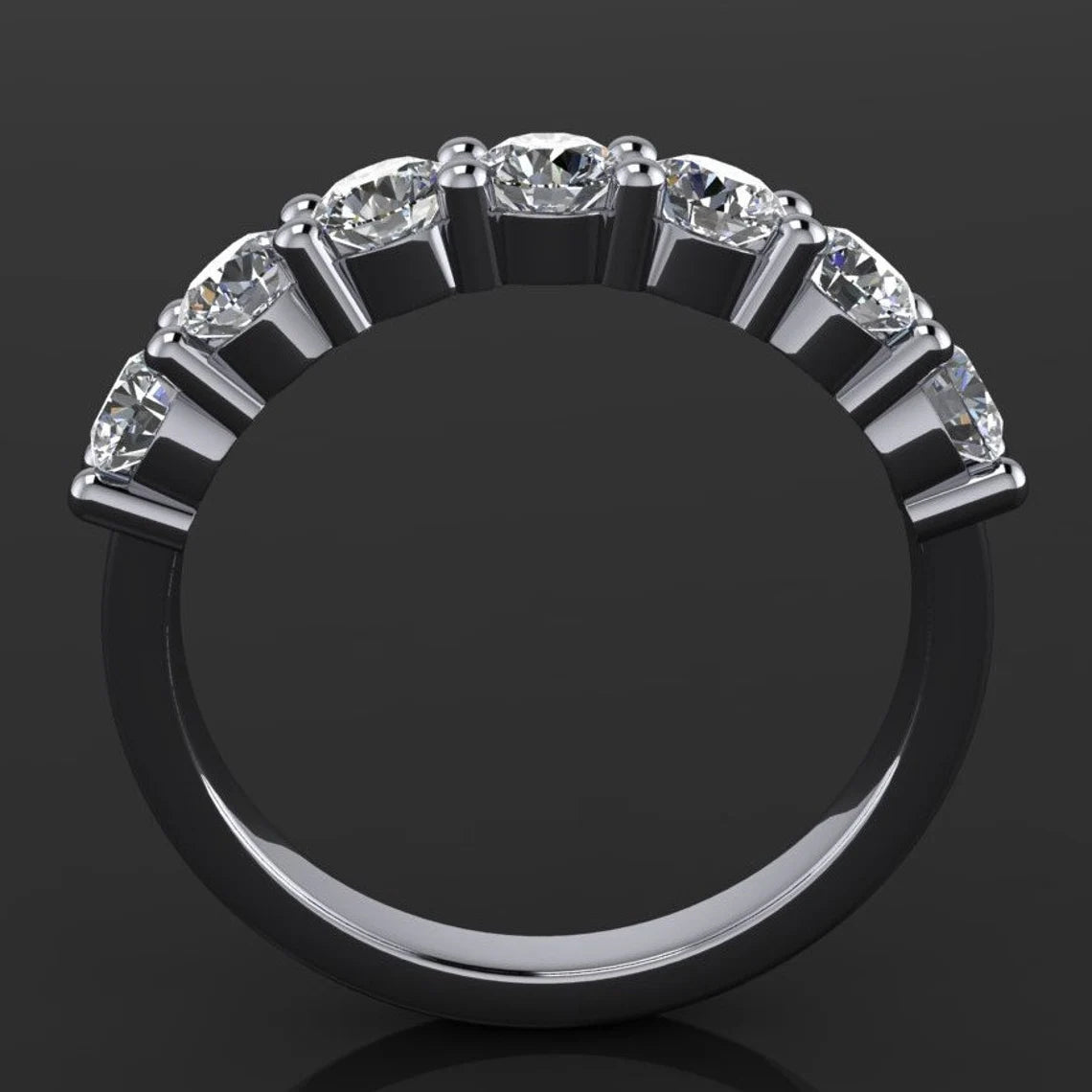 bette ring - 1 carat NEO moissanite anniversary band, moissanite wedding band - J Hollywood Designs