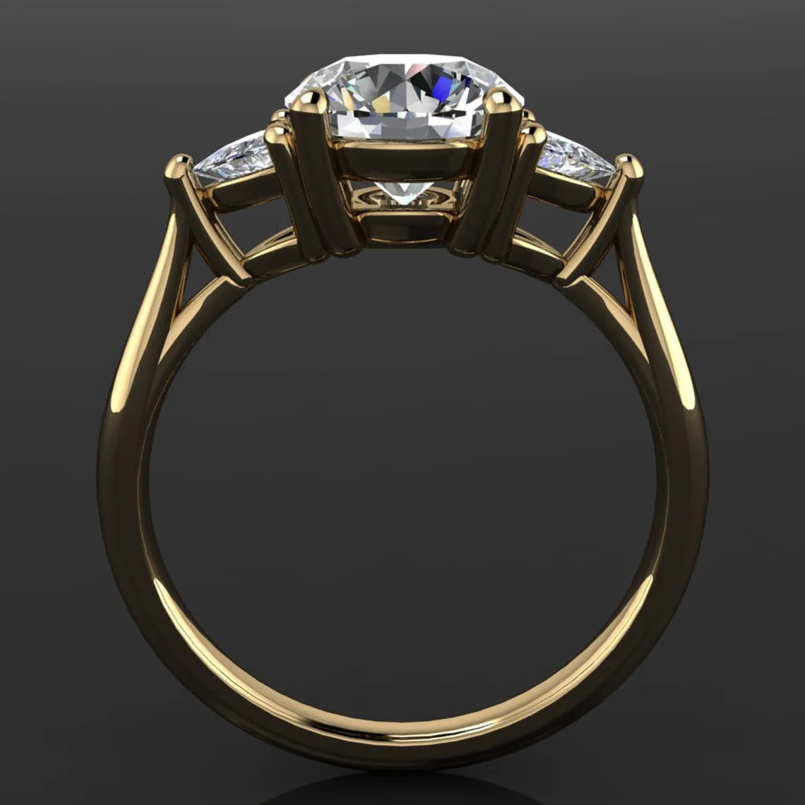 amelie ring - 1.5 carat round NEO moissanite engagement ring, anniversary ring - J Hollywood Designs