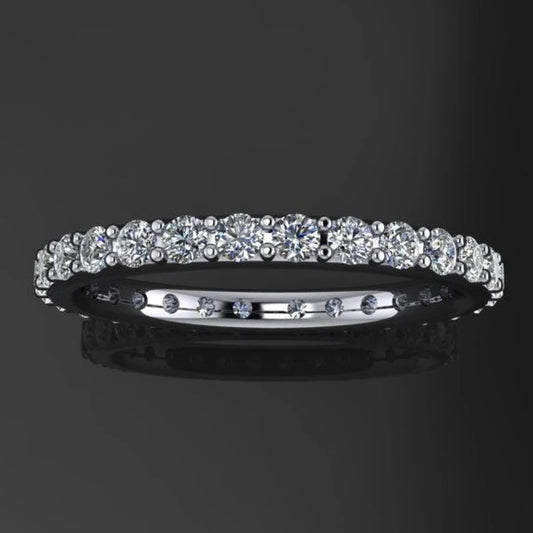 diamond eternity band - sage eternity wedding band - J Hollywood Designs