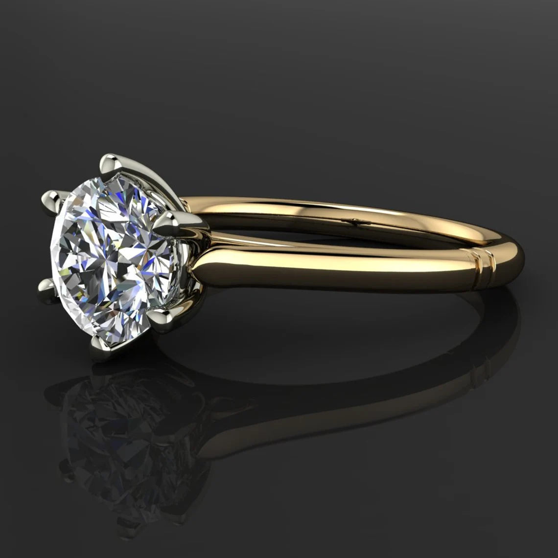 skylar ring – 1 carat lab grown diamond engagement ring - J Hollywood Designs