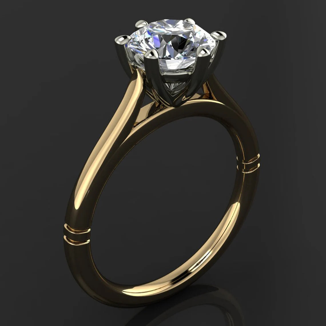 skylar ring – 1 carat lab grown diamond engagement ring - J Hollywood Designs