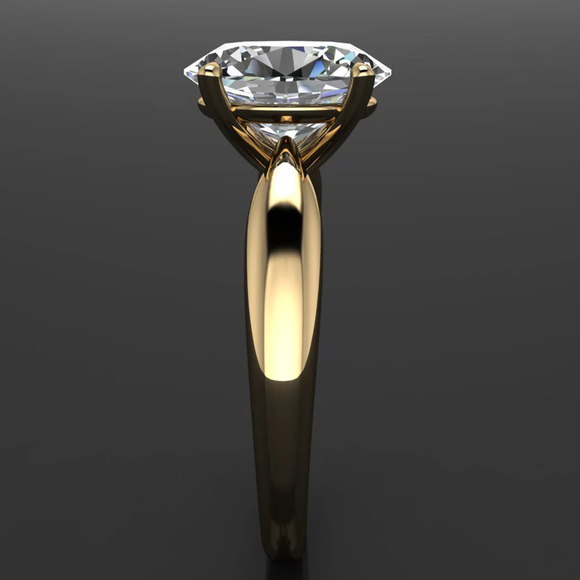 quinn ring - 2 carat antique oval moissanite engagement ring, oval moissanite - J Hollywood Designs