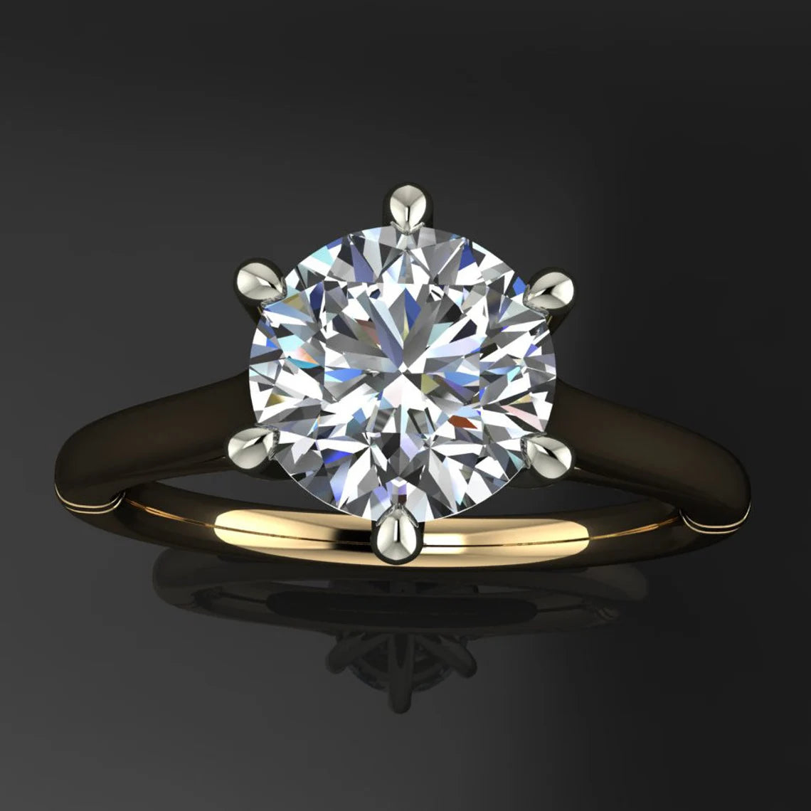 skylar ring – 1 carat lab grown diamond engagement ring - J Hollywood Designs