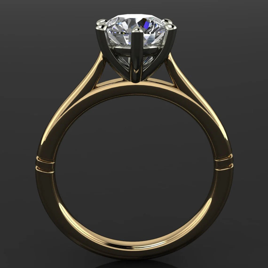 skylar ring – 1 carat lab grown diamond engagement ring - J Hollywood Designs