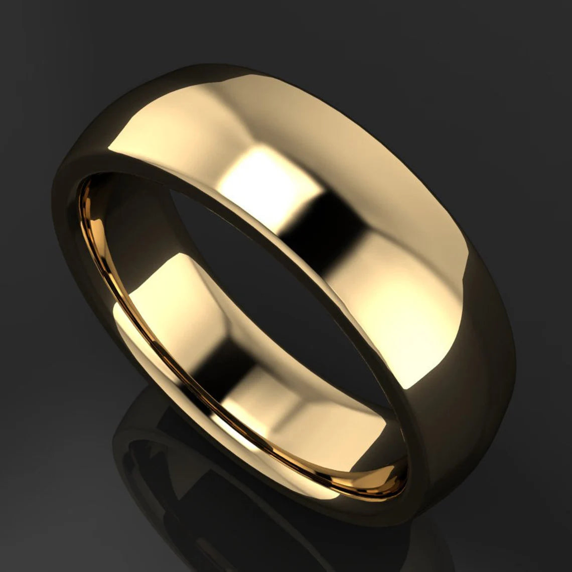 aragorn ring - 14k gold men's wedding band, Lord of the Rings - J Hollywood Designs