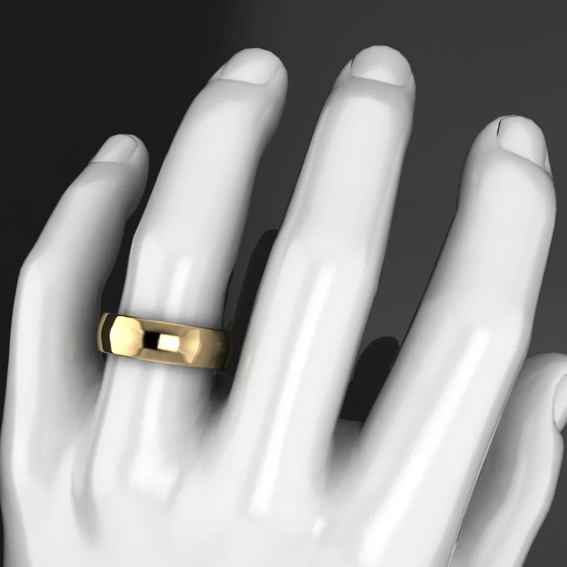aragorn ring on creepy looking hand model - J Hollywood Designs