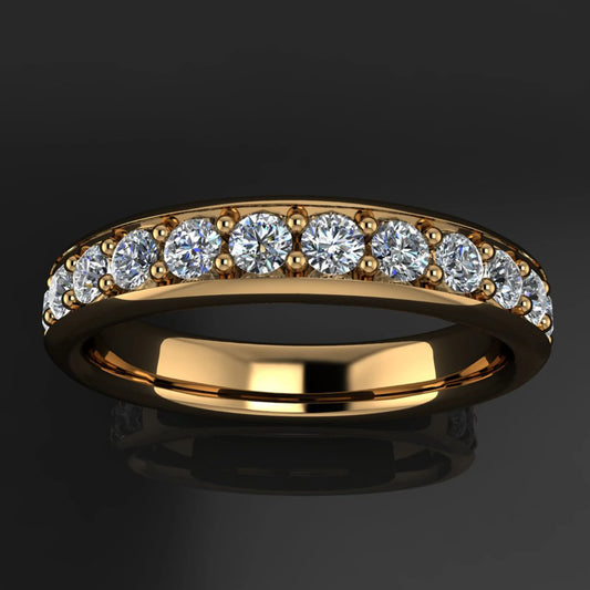 jolie band – diamond wedding band - J Hollywood Designs