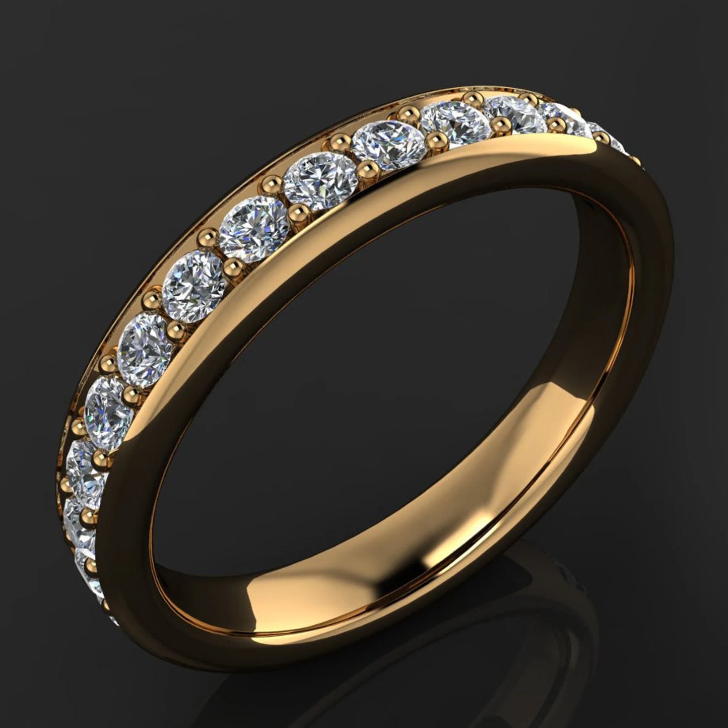 jolie band – diamond wedding band - J Hollywood Designs