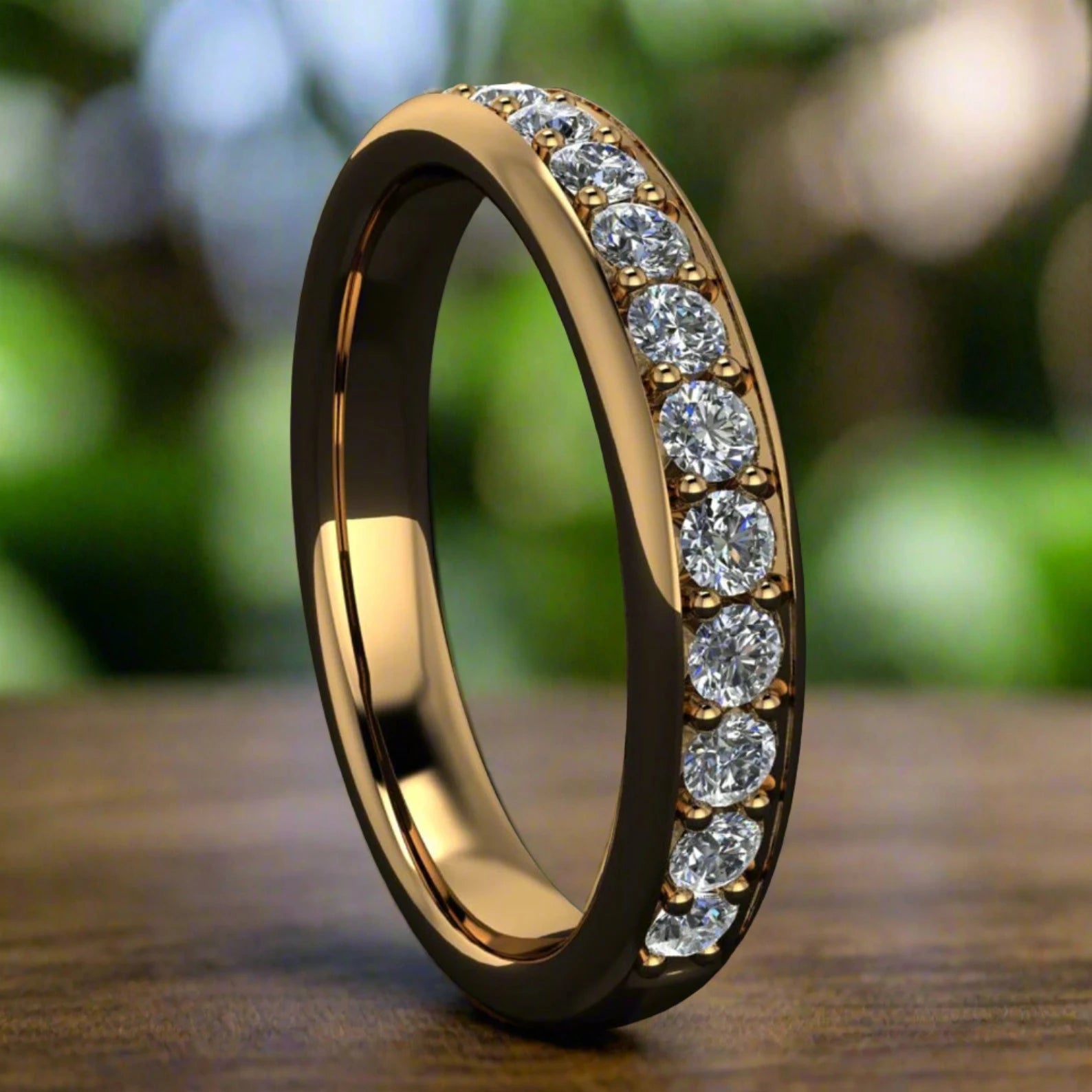 jolie band – diamond wedding band - J Hollywood Designs