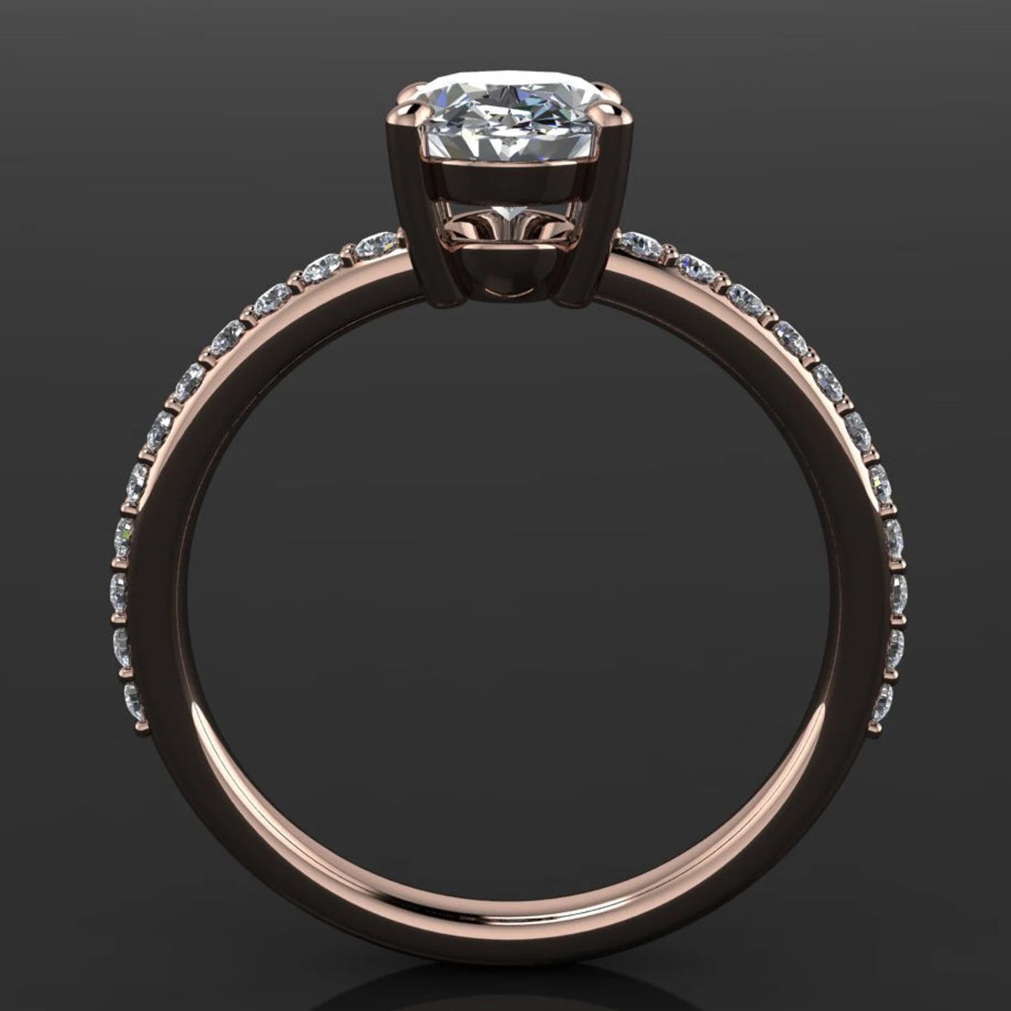 eliza ring – 1.5 carat oval NEO moissanite engagement ring, oval moissanite engagement - J Hollywood Designs