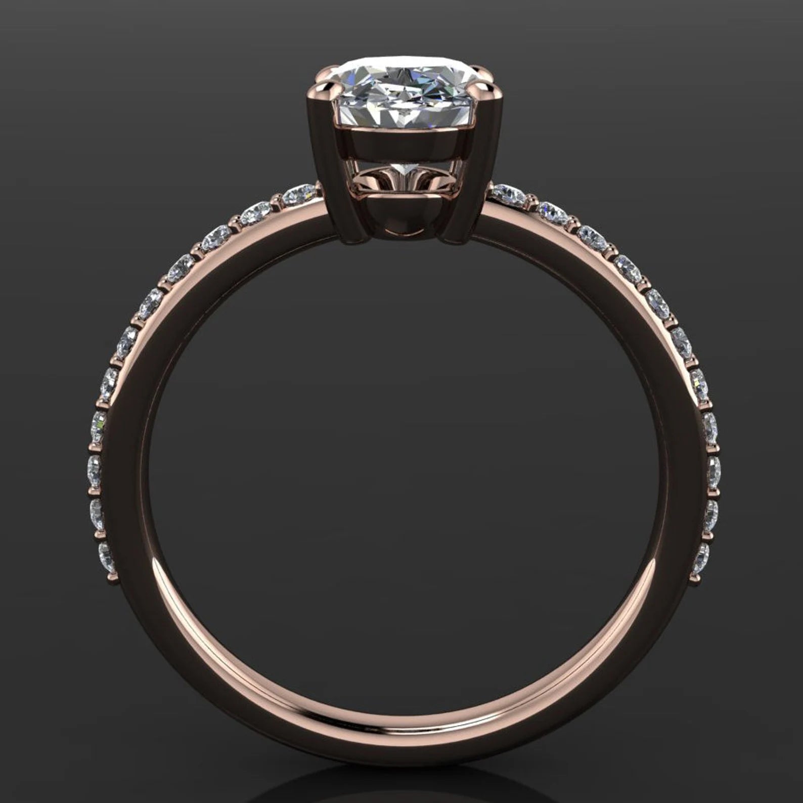 eliza ring – 1.5 carat oval NEO moissanite engagement ring, oval moissanite engagement - J Hollywood Designs