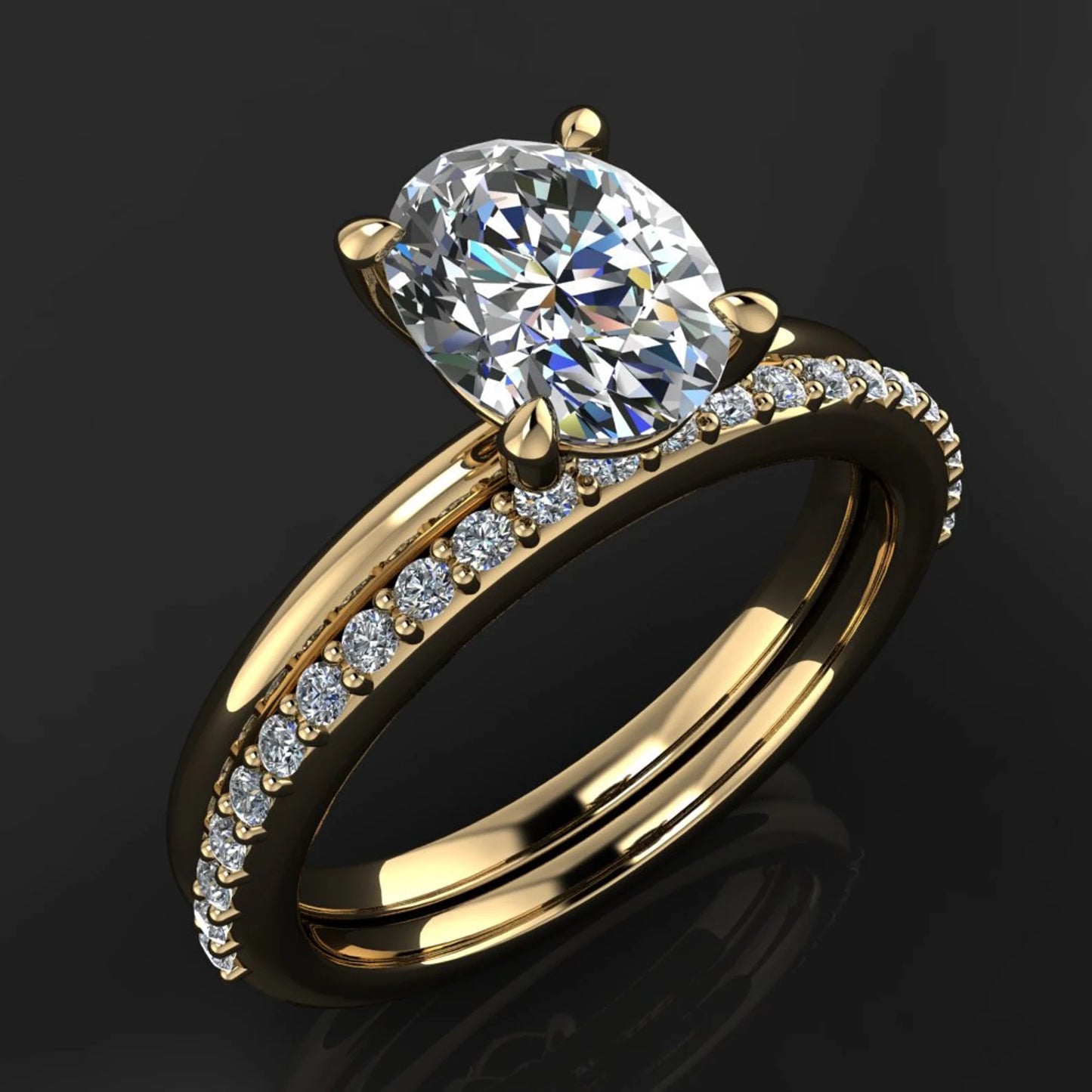 naked shay ring – 1.5 carat lab grown diamond engagement ring - J Hollywood Designs