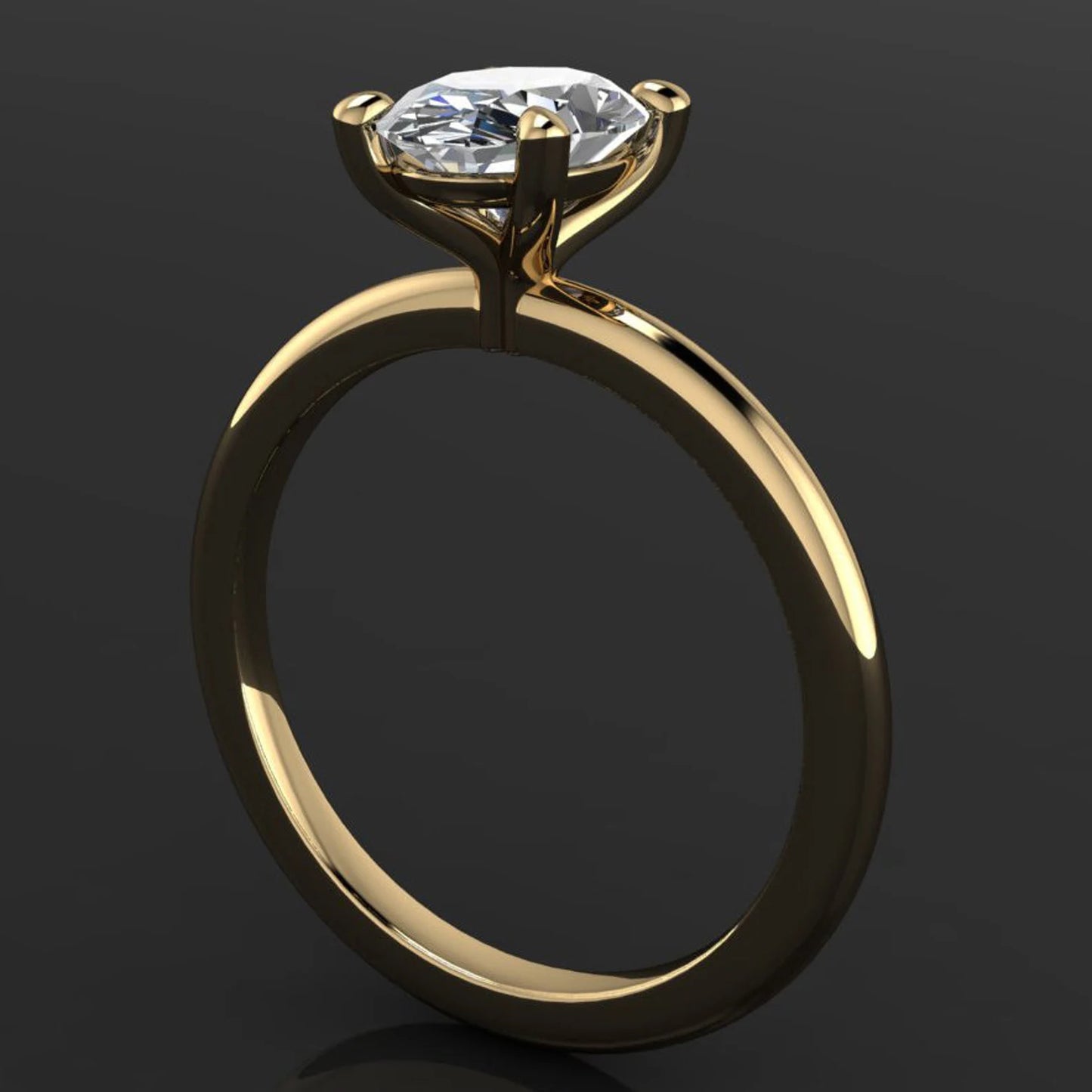 naked shay ring – 1.5 carat lab grown diamond engagement ring - J Hollywood Designs