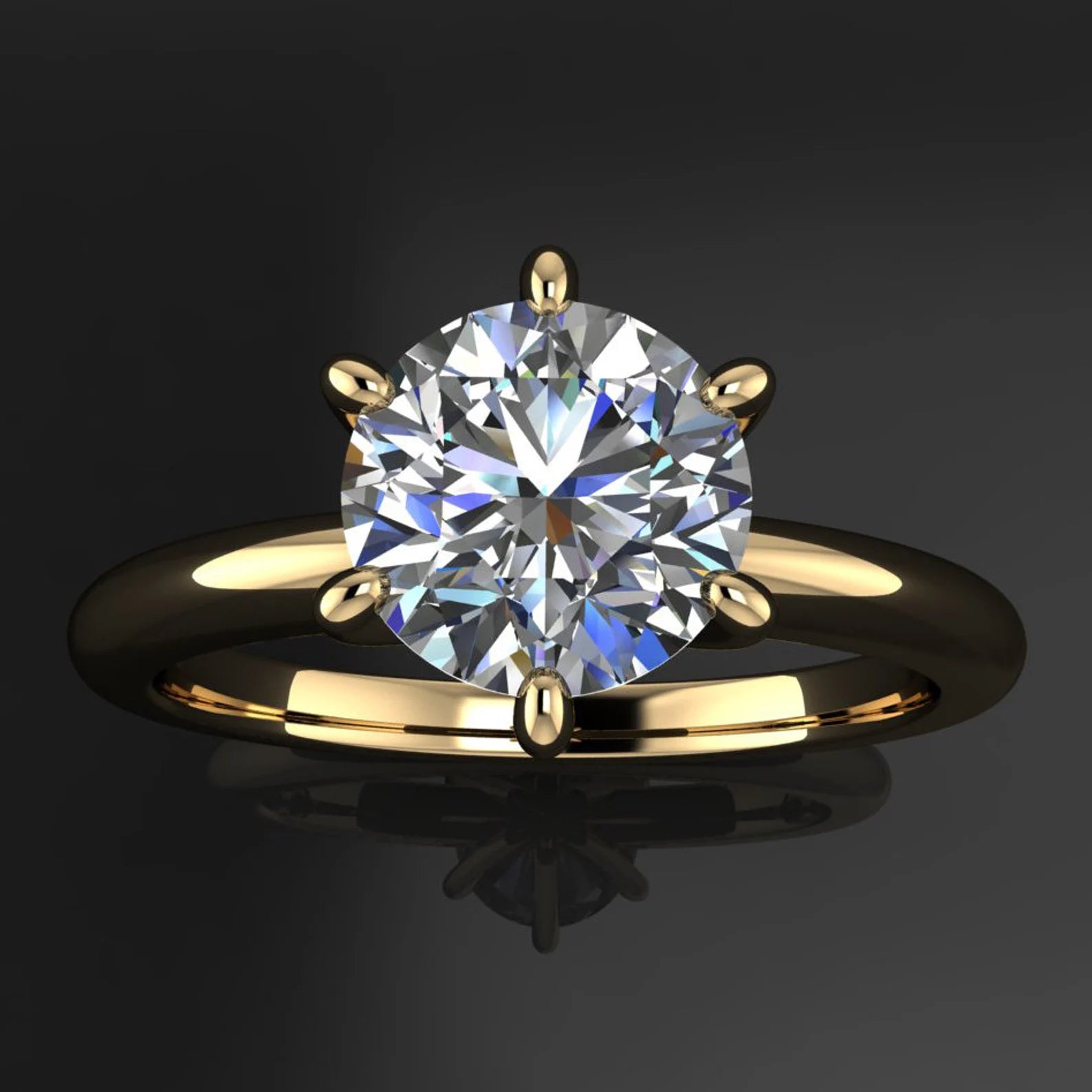 brynn ring - promise ring, engagement ring, moissanite, cubic zirconia - J Hollywood Designs