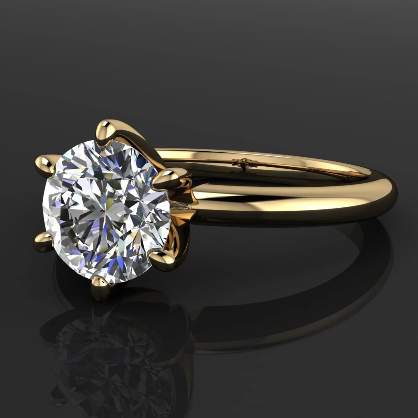 brynn ring - promise ring, engagement ring, moissanite, cubic zirconia - J Hollywood Designs